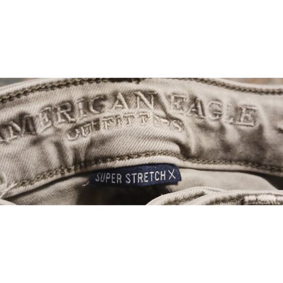 American Eagle Outfitters Womens Super Hi-Rise Jegging Super Stretch Sz 2 Green - Picture 9 of 10